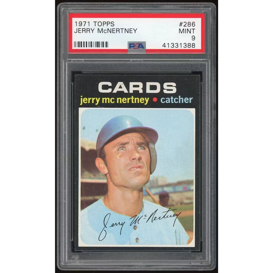 1971 Topps #286 Jerry McNertney Baseball Card | PSA 9