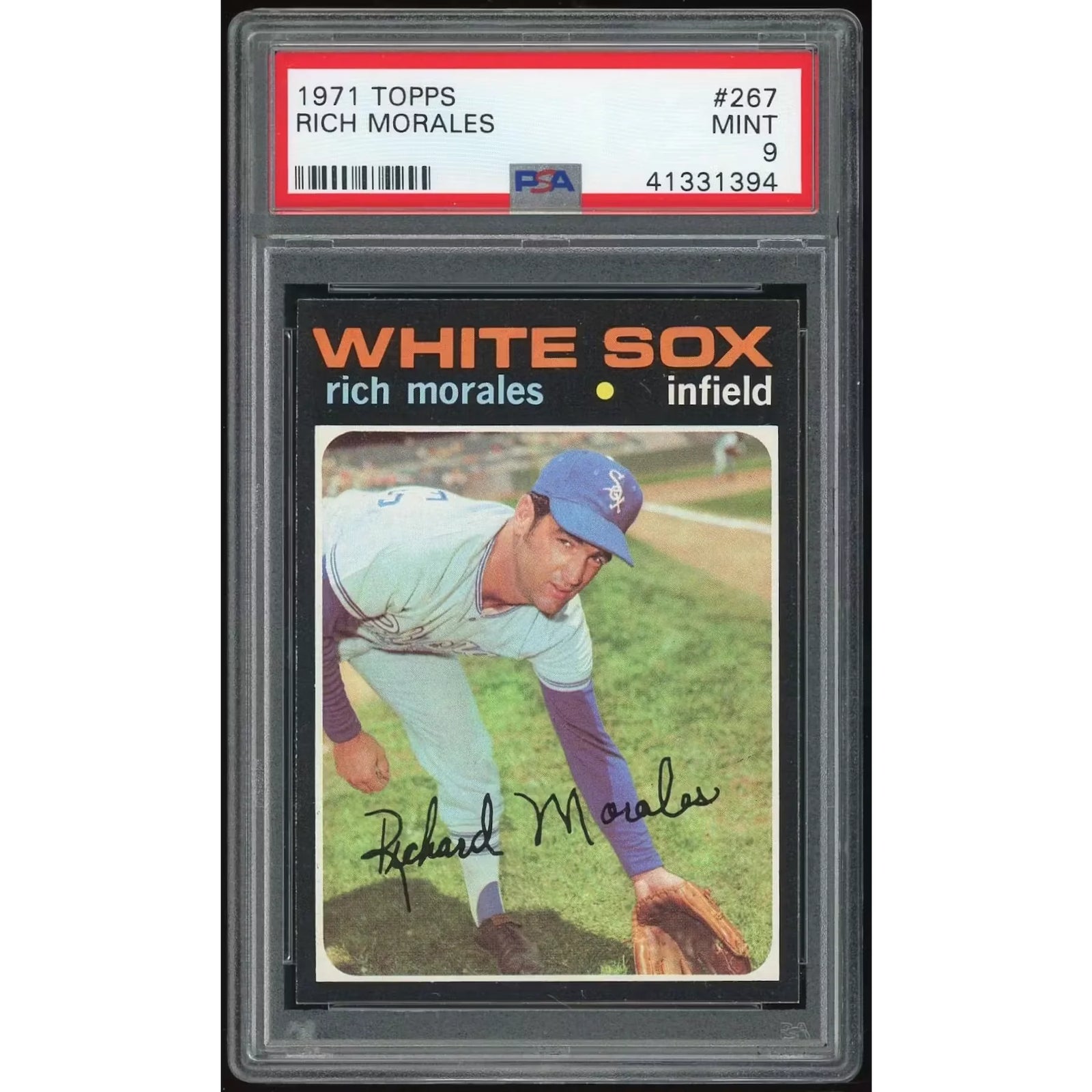 Rich Morales 1971 Topps #267 Baseball Card | PSA 9