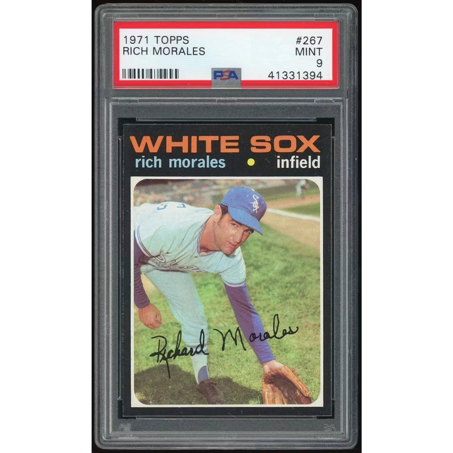 Rich Morales 1971 Topps #267 Baseball Card | PSA 9
