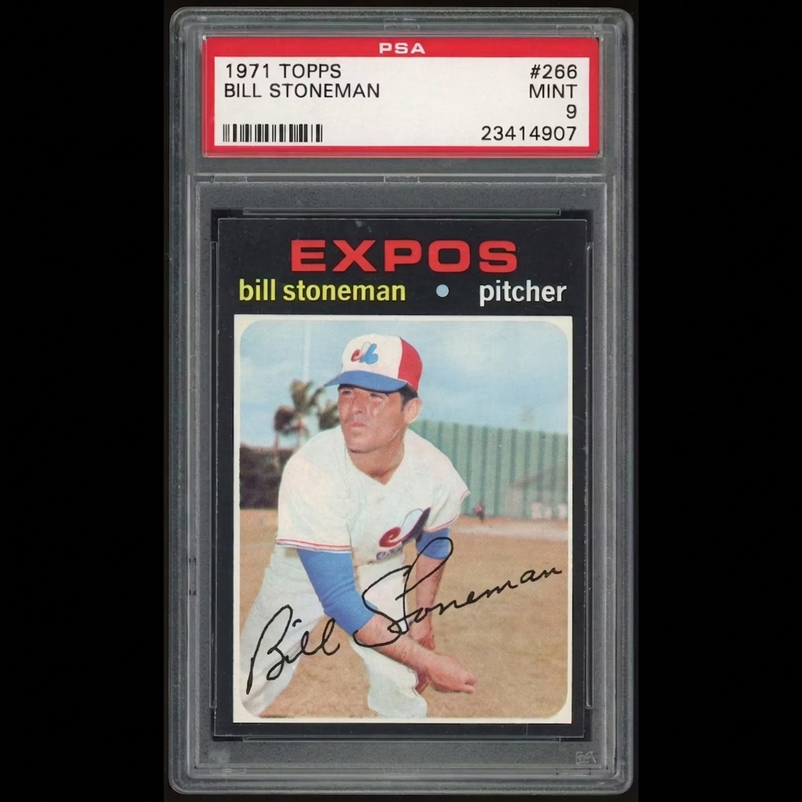 Bill Stoneman 1971 Topps #266 Baseball Card | PSA 9