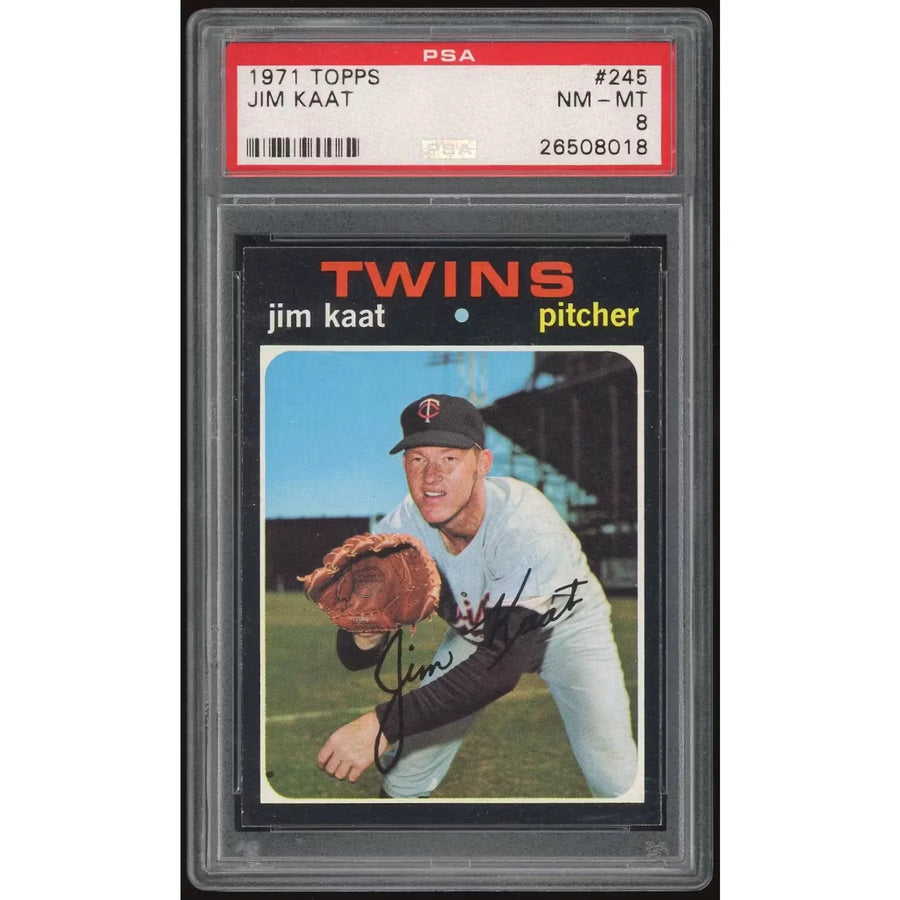 Jim Kaat 1971 Topps #245 Baseball Card | PSA 8