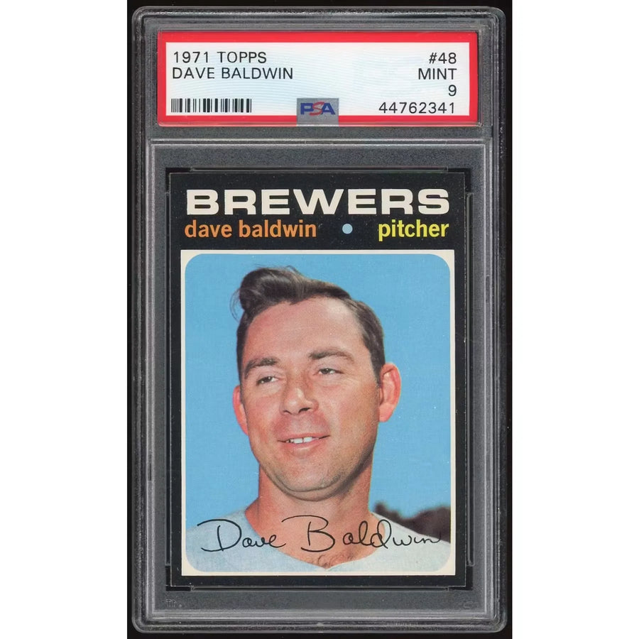 Dave Baldwin 1971 Topps #48 Baseball Card | PSA 9