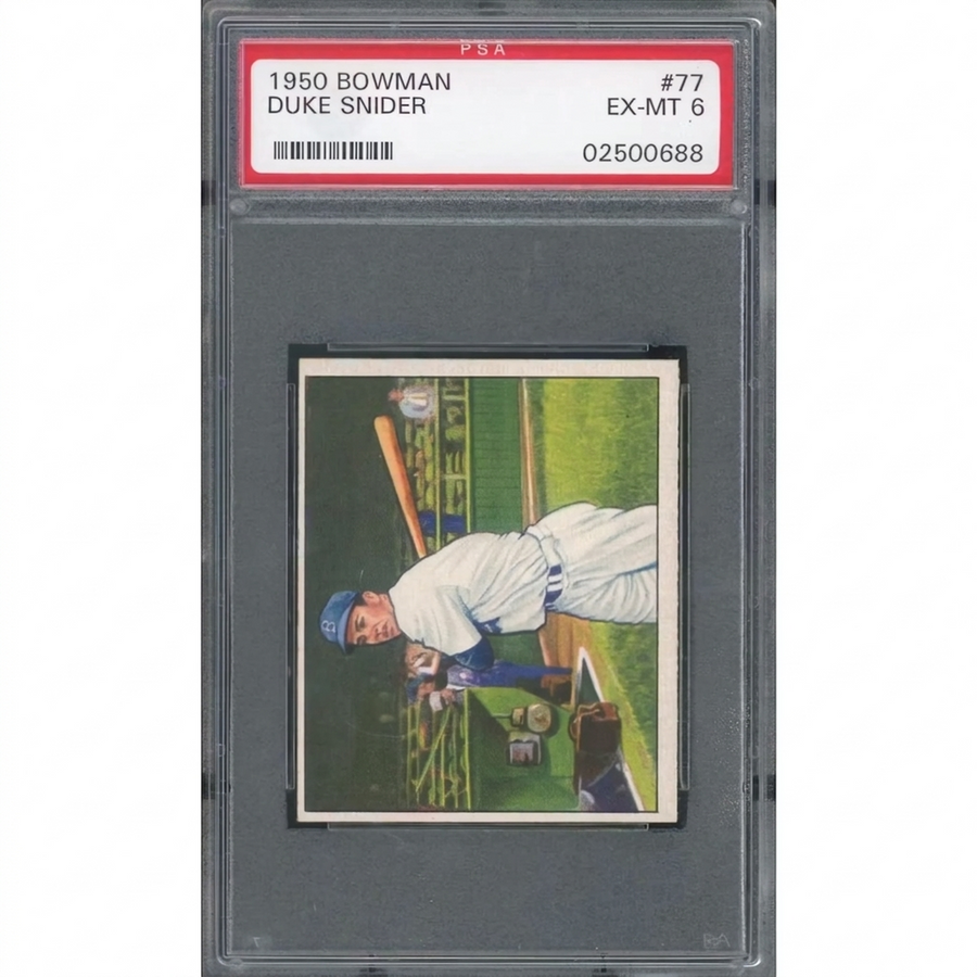 Duke Snider 1950 Bowman #77 Baseball Card | PSA 6