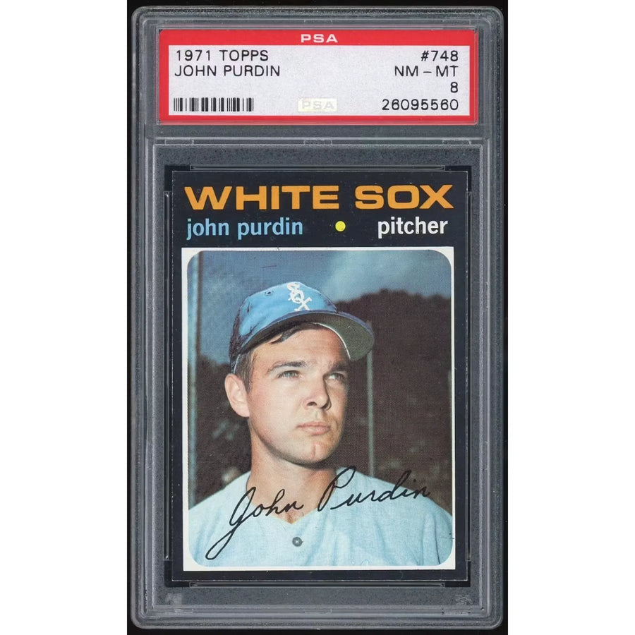 John Purdin 1971 Topps #748 Baseball Card | PSA 8