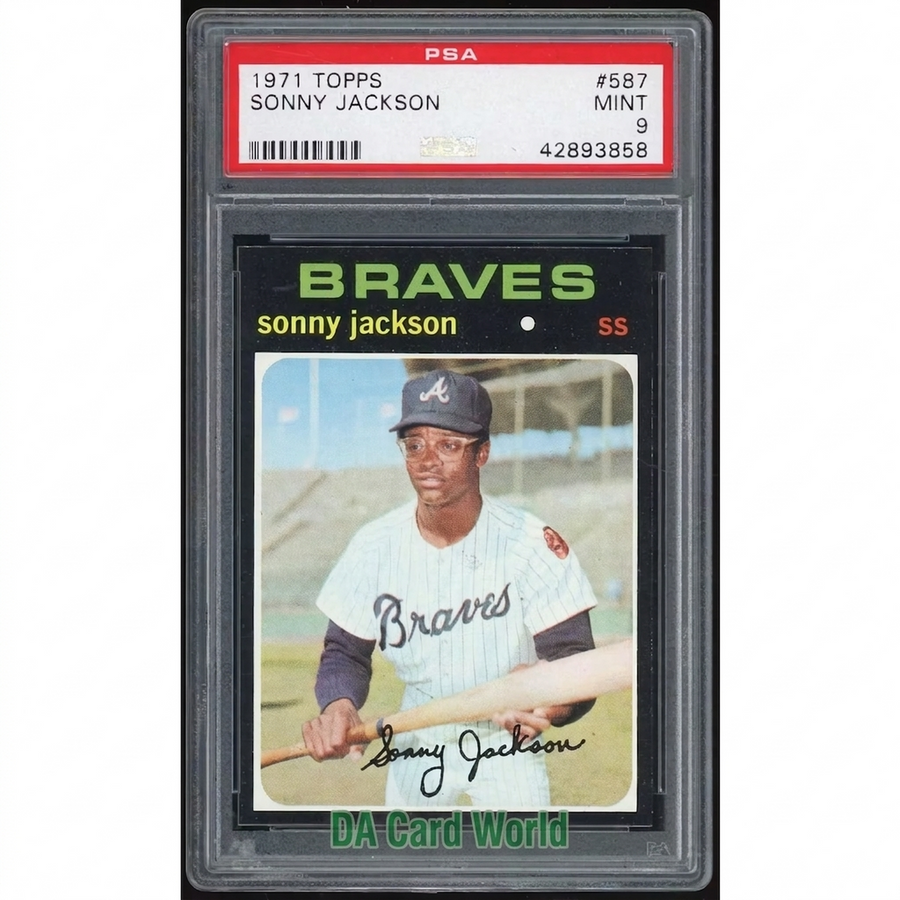 Sonny Jackson 1971 Topps #587 Baseball Card | PSA 9
