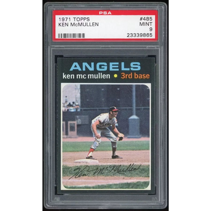 Ken McMullen 1971 Topps #485 Baseball Card | PSA 9
