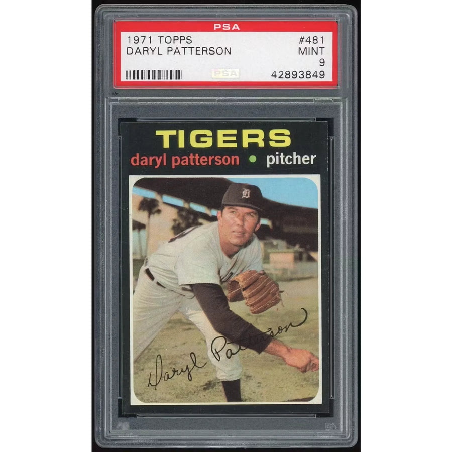 Daryl Patterson 1971 Topps #481 Baseball Card | PSA 9
