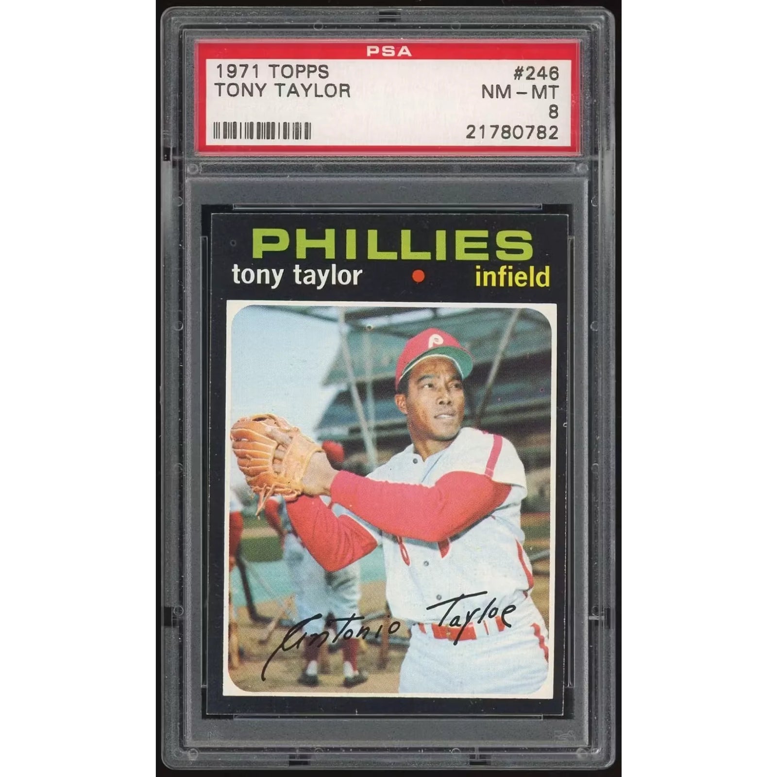 1971 Topps #246 Tony Taylor | PSA 8