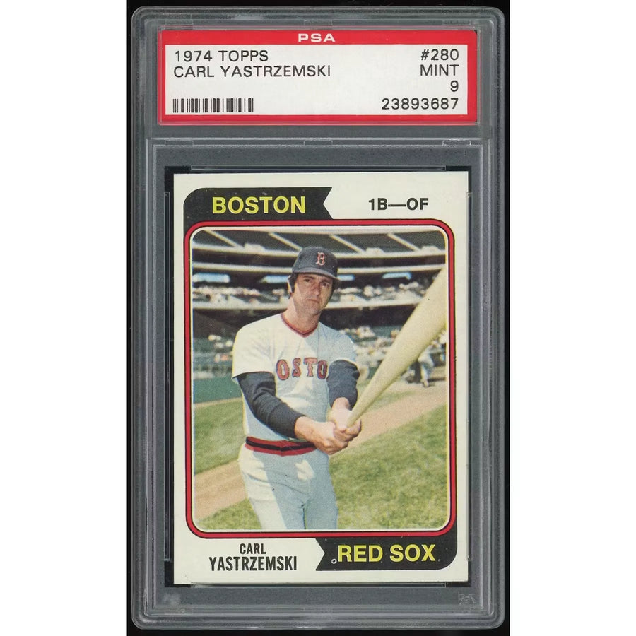 Carl Yastrzemski 1974 Topps #280 Baseball Card | PSA 9