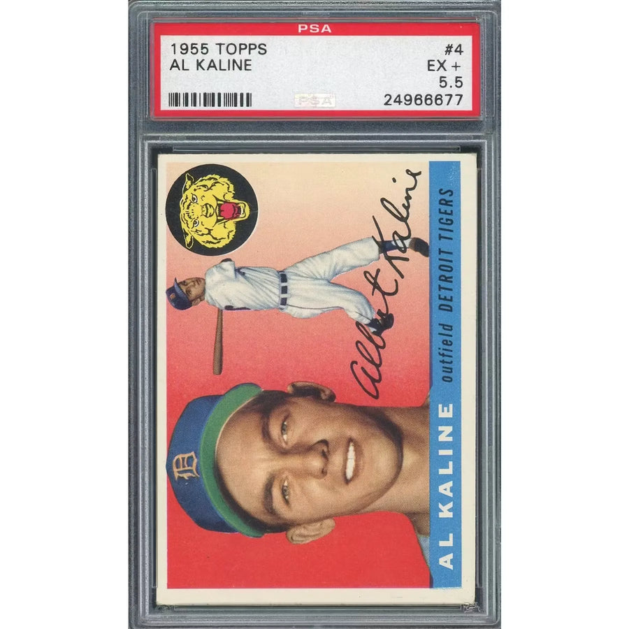 1955 Topps #4 Al Kaline Card | PSA 5.5