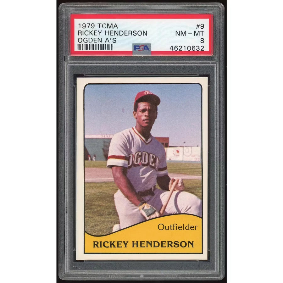Rickey Henderson 1979 TCMA Ogden #9 Card | PSA 8
