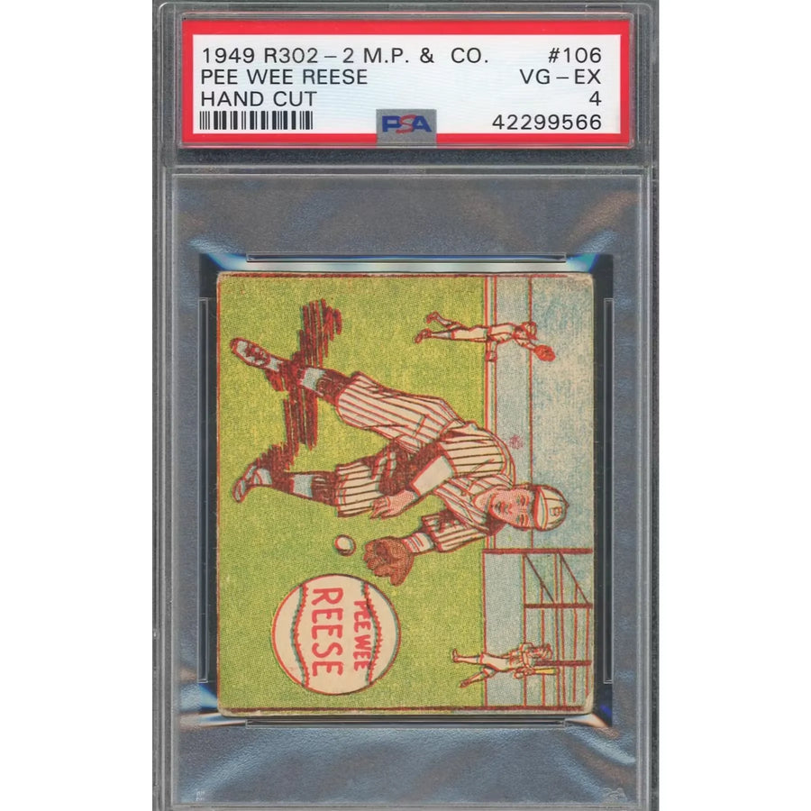 Pee Wee Reese 1949 R302-2 MP & Co. #106 Card | PSA 4