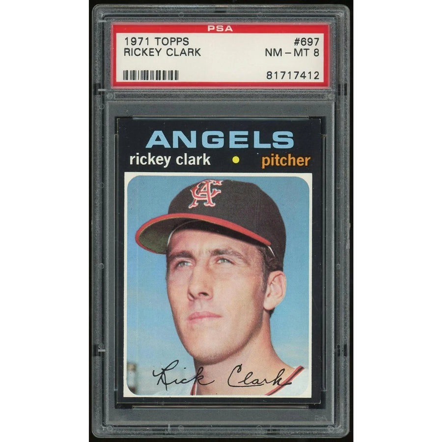 Rickey Clark 1971 Topps #697 Baseball Card | PSA 8