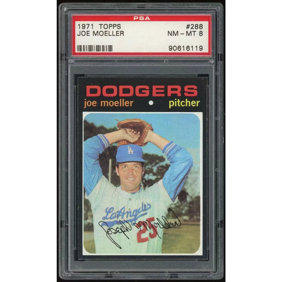 1971 Topps #288 Joe Moeller Baseball Card | PSA 8