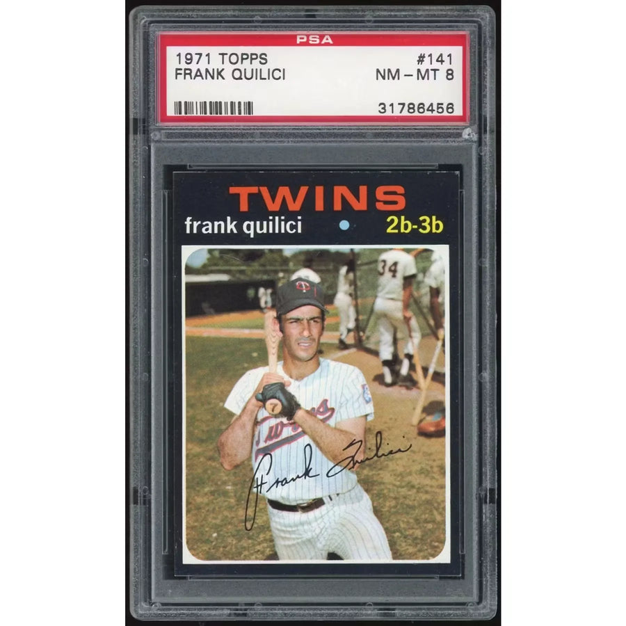 Frank Quilici 1971 Topps #141 Baseball Card | PSA 8