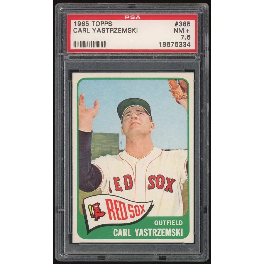 Carl Yastrzemski 1965 Topps #385 Baseball Card | PSA 7.5