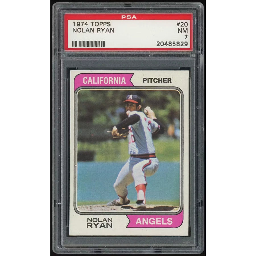 Nolan Ryan 1974 Topps #20 Baseball Card | PSA 7