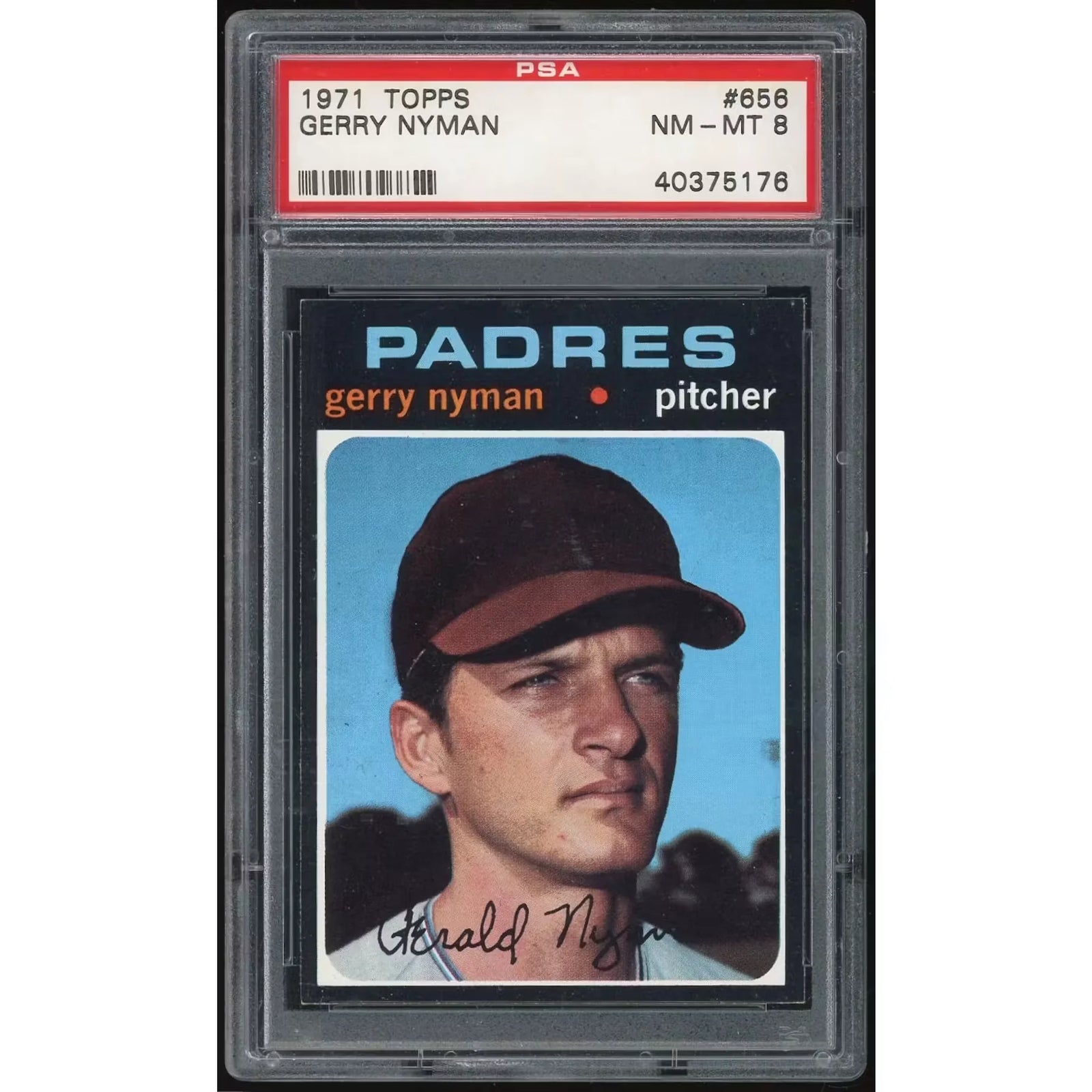 Gerry Nyman 1971 Topps #656 Baseball Card | PSA 8