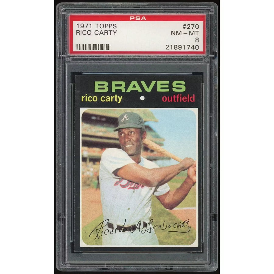Rico Carty 1971 Topps #270 Card | PSA 8