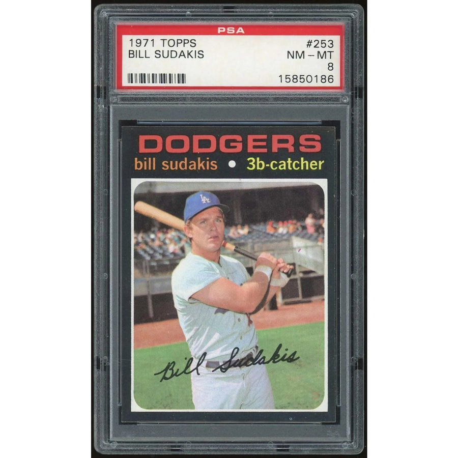Bill Sudakis 1971 Topps #253 Baseball Card | PSA 8