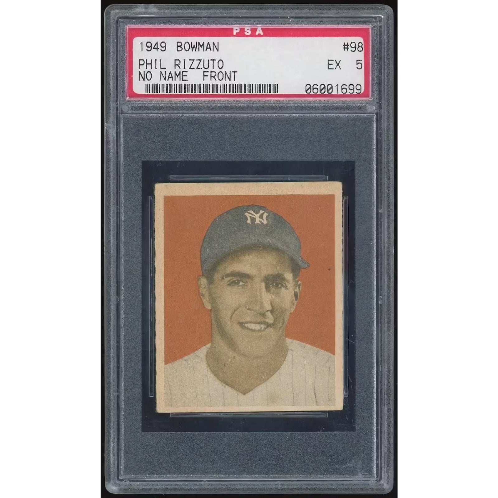 Phil Rizzuto 1949 Bowman #98 Baseball Card | PSA 5