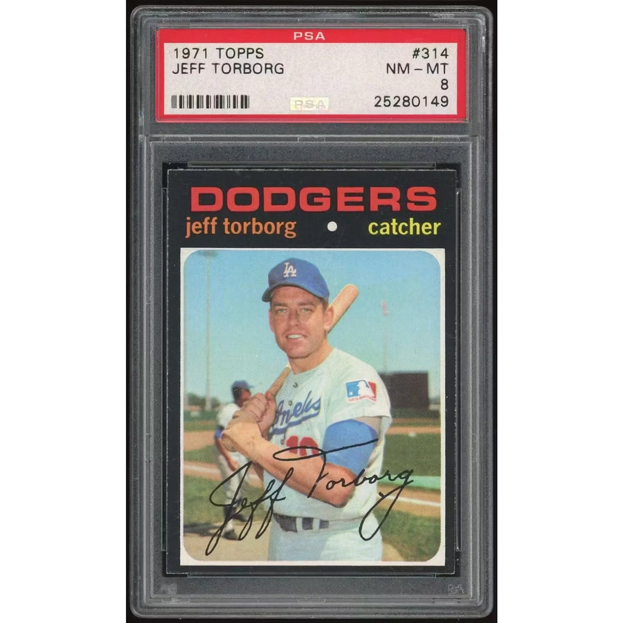 Jeff Torborg 1971 Topps #314 Baseball Card | PSA 8