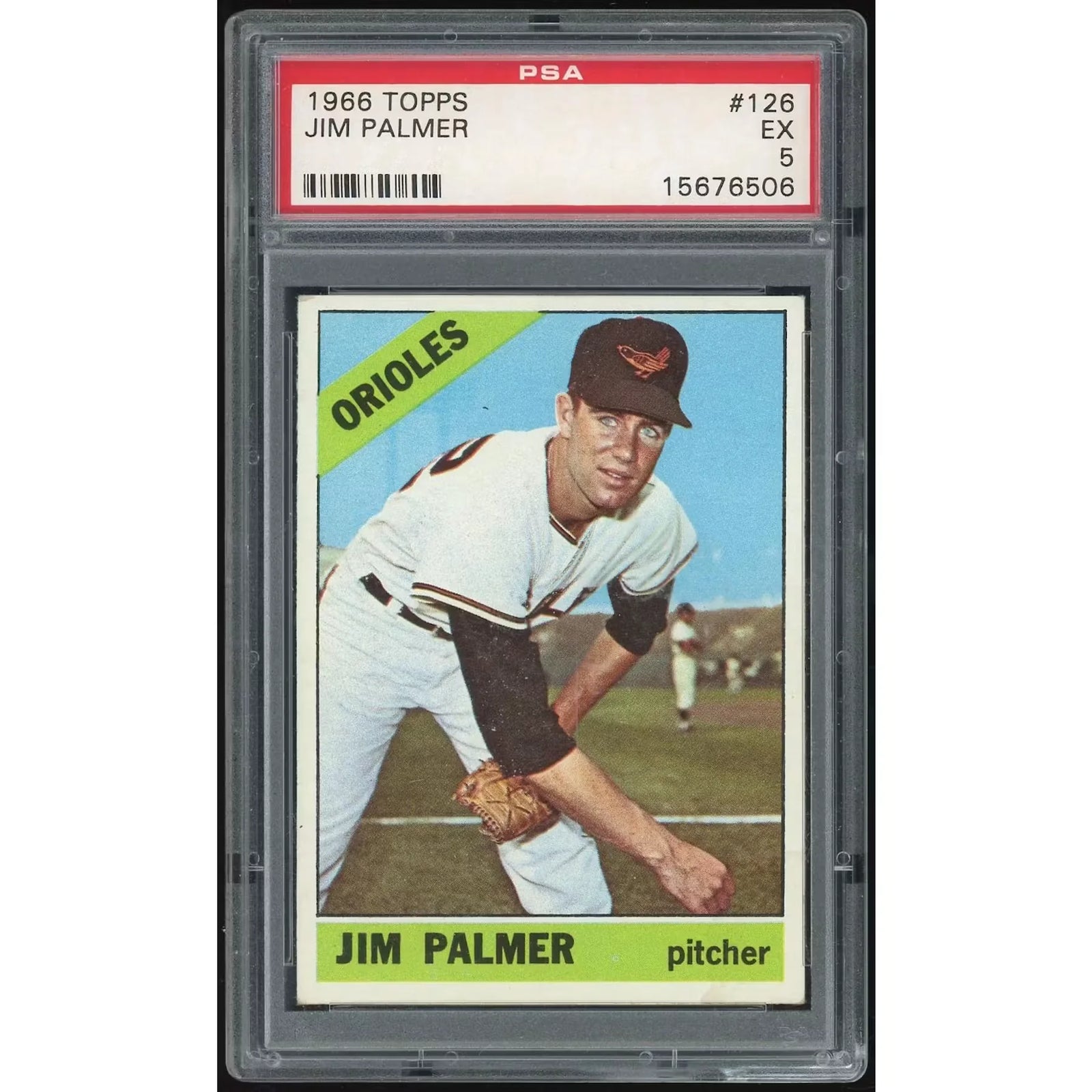 Jim Palmer 1966 Topps #126 Rookie Card | PSA 5