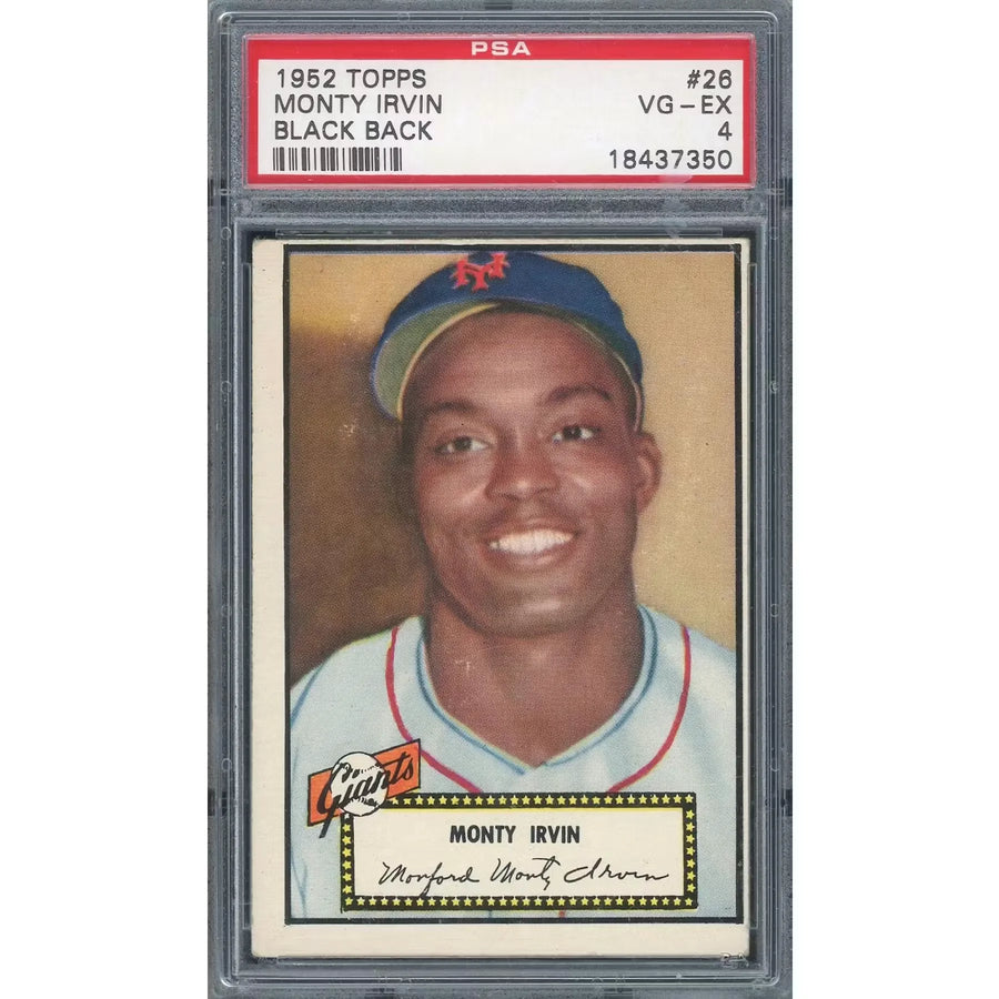 1952 Topps Monte Irvin #26 Baseball Card | PSA 4