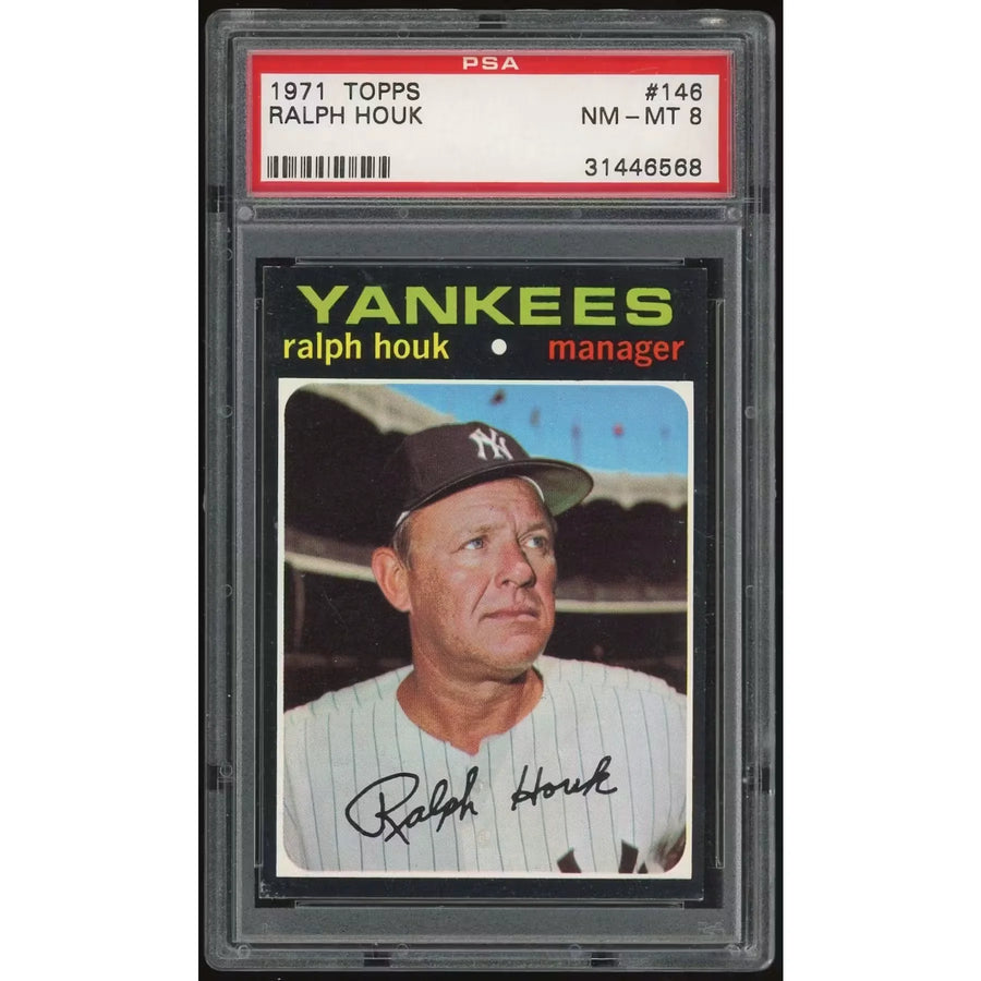 Ralph Houk 1971 Topps #146 Baseball Card | PSA 8