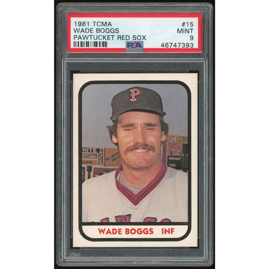 Wade Boggs 1981 TCMA Pawtucket #15 Card | PSA 9
