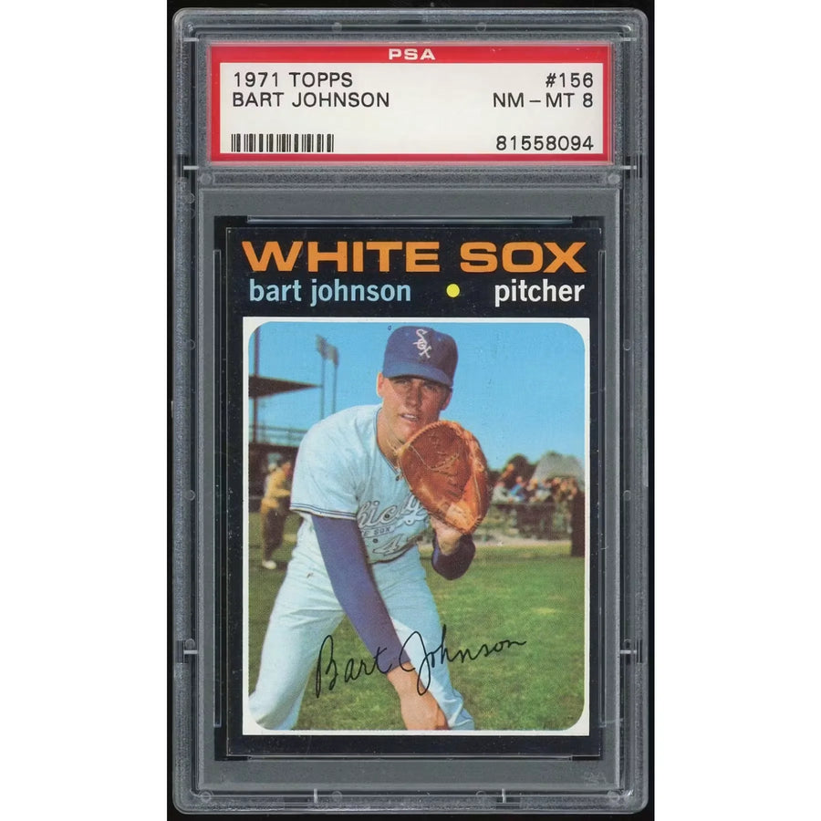 Bart Johnson 1971 Topps #156 Baseball Card | PSA 8
