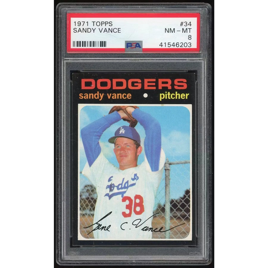 Sandy Vance 1971 Topps #34 Rookie Card | PSA 8