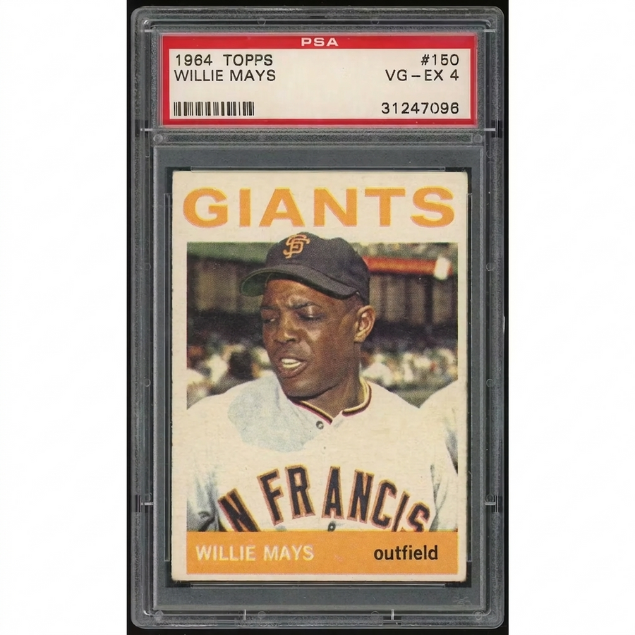 Willie Mays 1964 Topps #150 Baseball Card | PSA 4