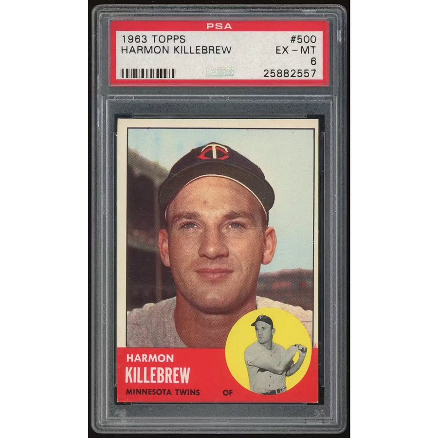 Harmon Killebrew 1963 Topps #500 Card | PSA 6