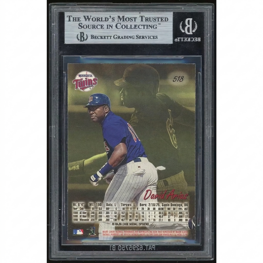 David Ortiz 1997 Fleer Ultra #518 Rookie Card | BGS 9