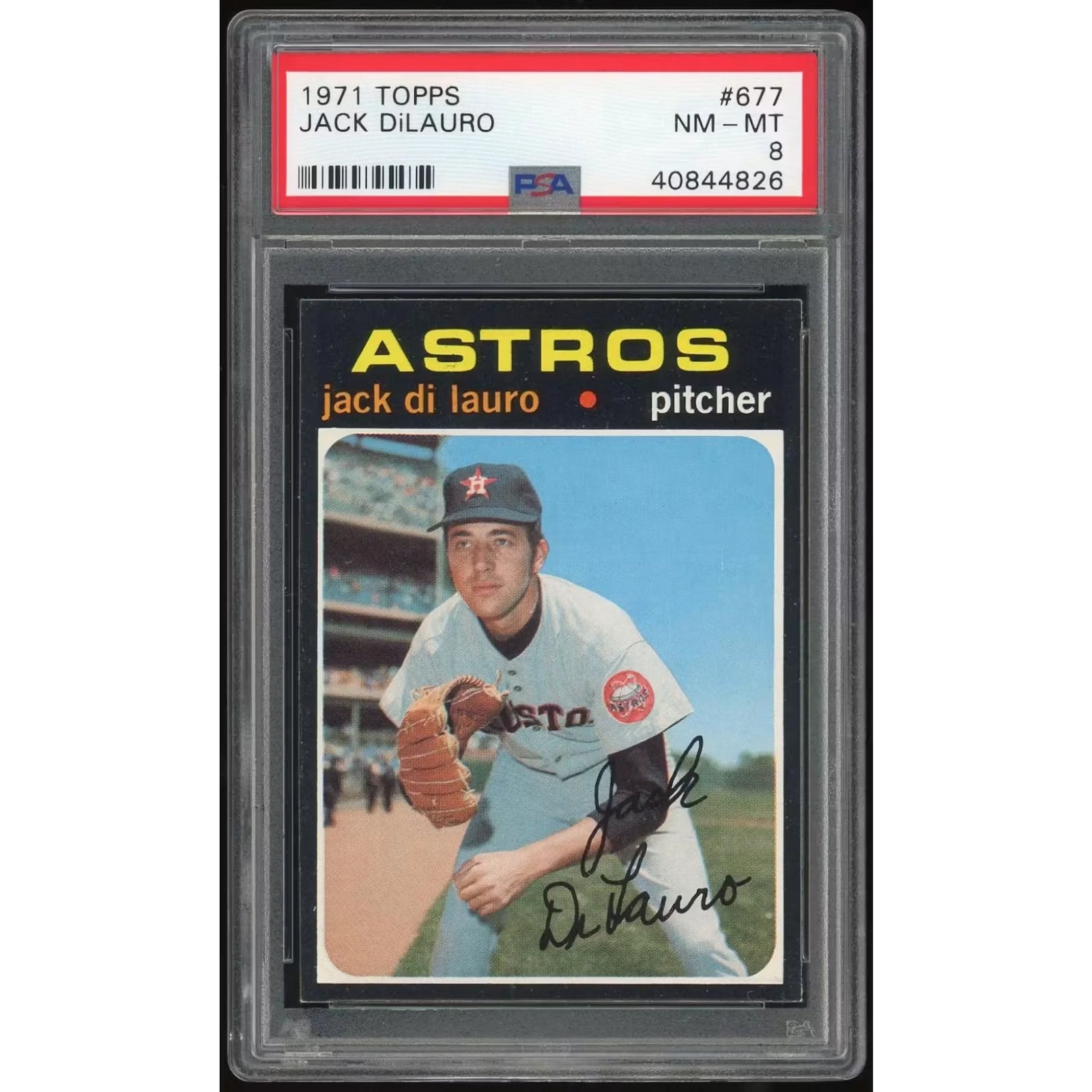 Jack DiLauro 1971 Topps #677 Baseball Card | PSA 8