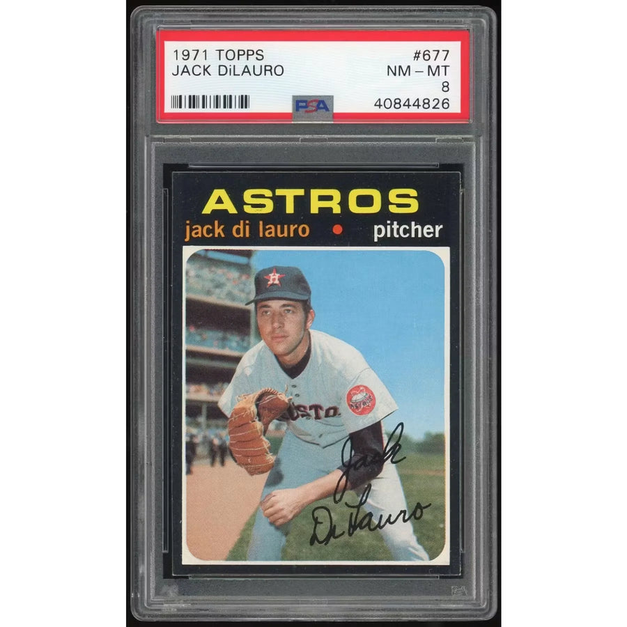 Jack DiLauro 1971 Topps #677 Baseball Card | PSA 8