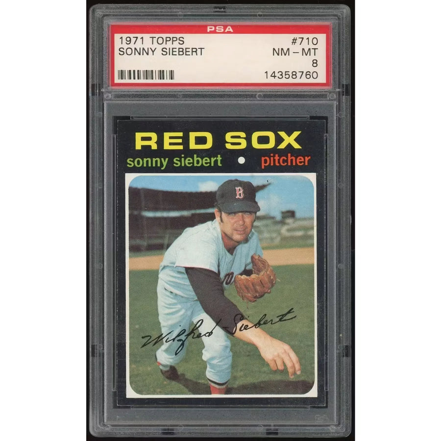 Sonny Siebert 1971 Topps #710 Baseball Card | PSA 8
