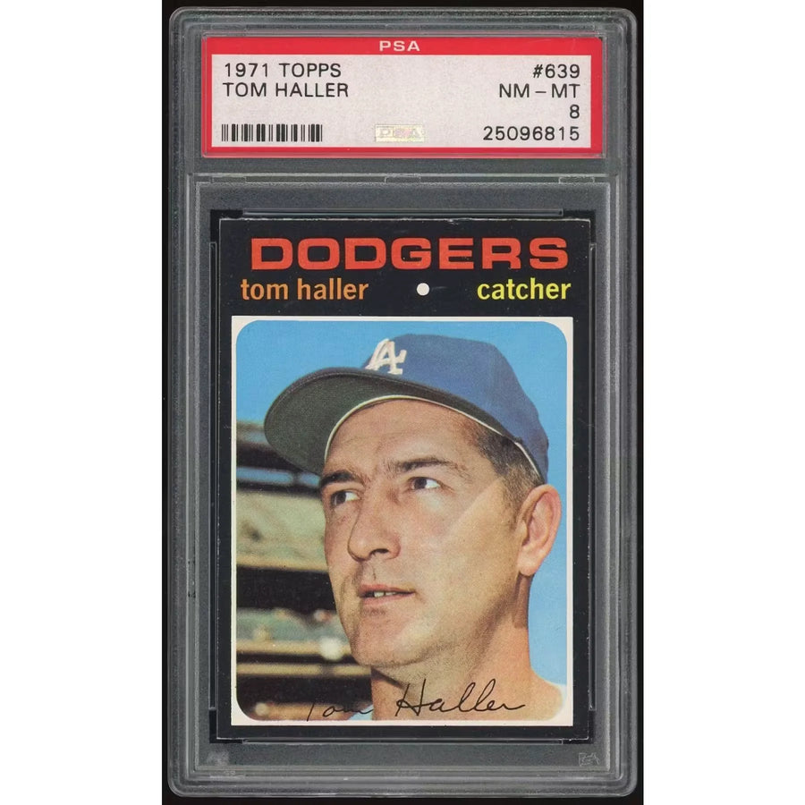 Tom Haller 1971 Topps #639 Baseball Card | PSA 8