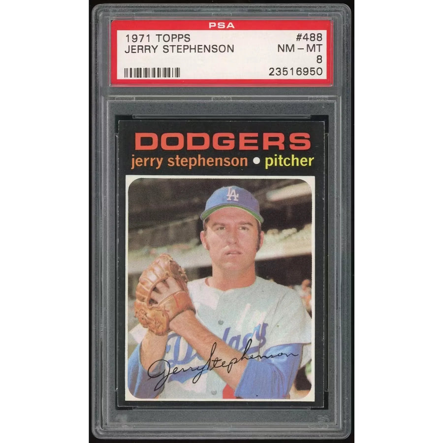Jerry Stephenson 1971 Topps #488 Baseball Card | PSA 8