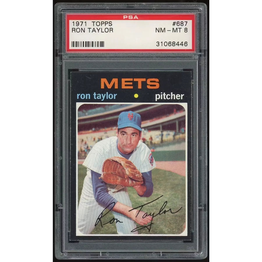 Ron Taylor 1971 Topps #687 Baseball Card | PSA 8