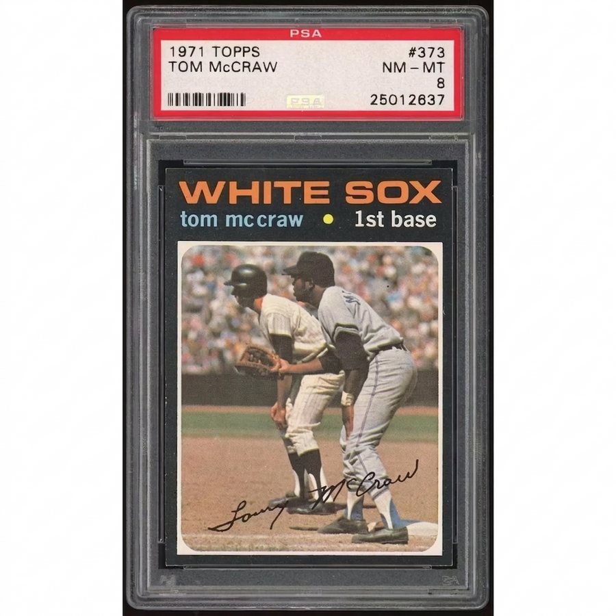 1971 Topps #373 Tom McCraw Baseball Card | PSA 8