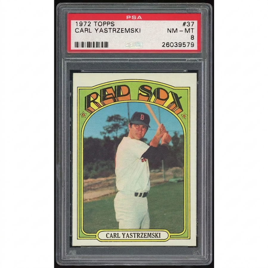 Carl Yastrzemski 1972 Topps #37 Card | PSA 8