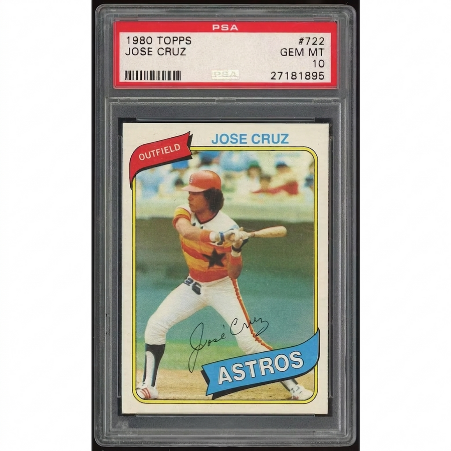 Jose Cruz 1980 Topps #722 Baseball Card | PSA 10