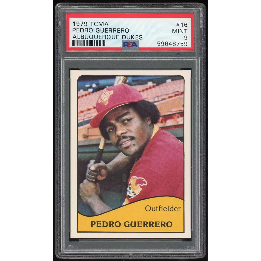 Pedro Guerrero 1979 TCMA Albuquerque #16 Card | PSA 9