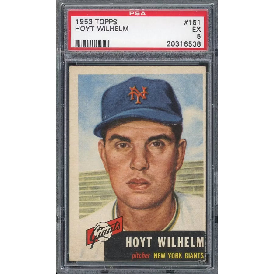 1953 Topps #151 Hoyt Wilhelm Baseball Card | PSA 5