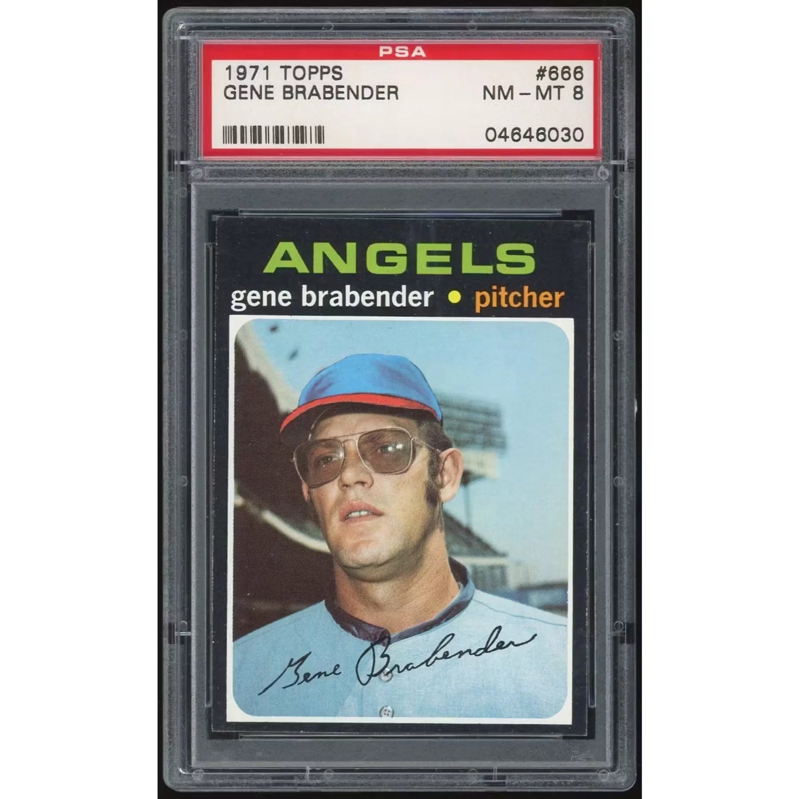 Gene Brabender 1971 Topps #666 Baseball Card | PSA 8