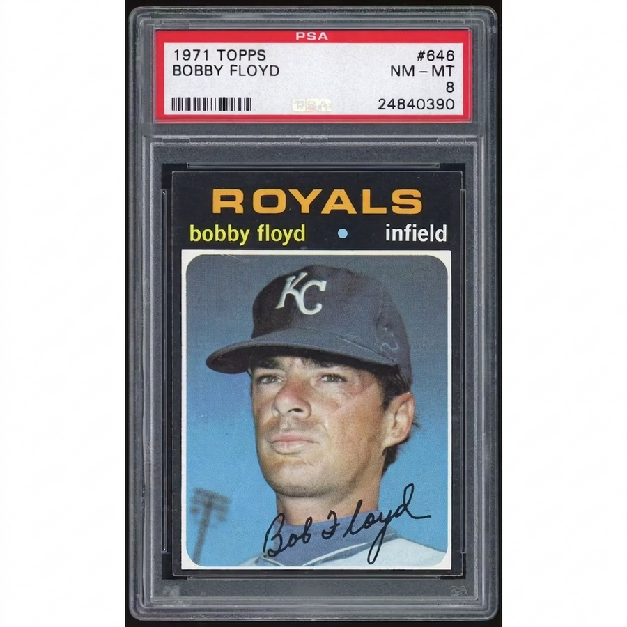 Bobby Floyd 1971 Topps #646 Baseball Card | PSA 8