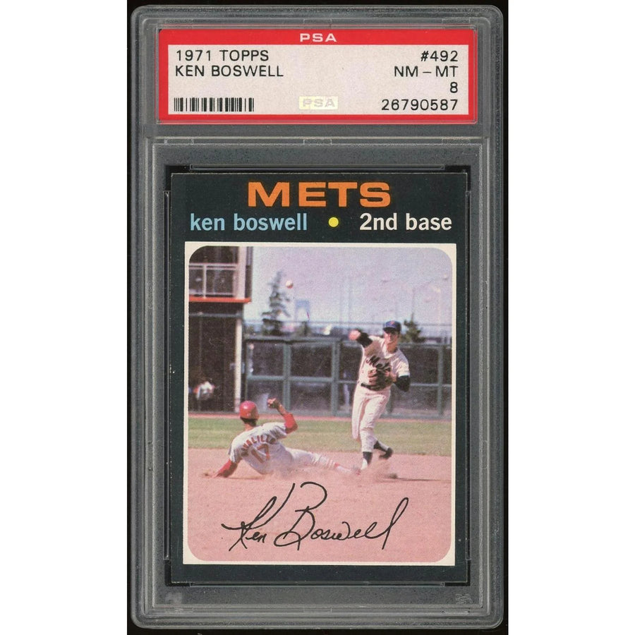 Ken Boswell 1971 Topps #492 | PSA 8