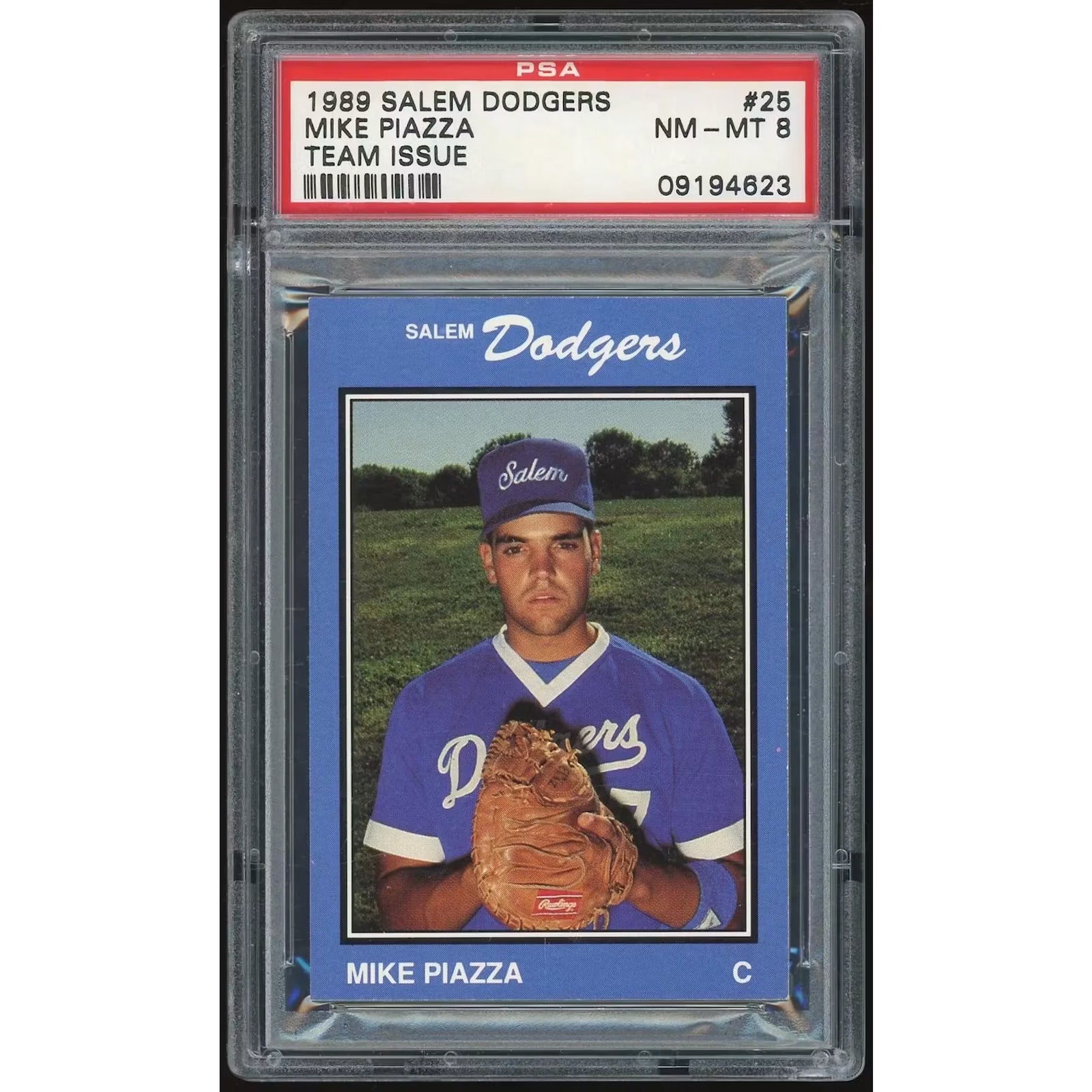 Mike Piazza 1989 Salem Team Issue #25 | PSA 8